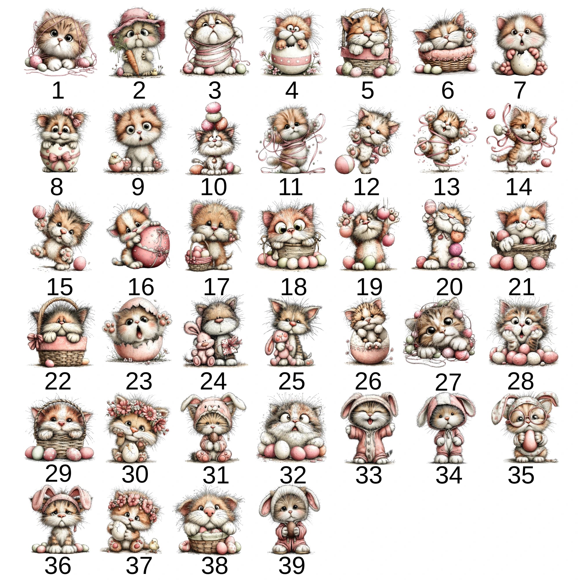 Paskalya Kedileri Tasarımlı Bebek Zıbını, Baskılı Çıtçıtlı Tulum