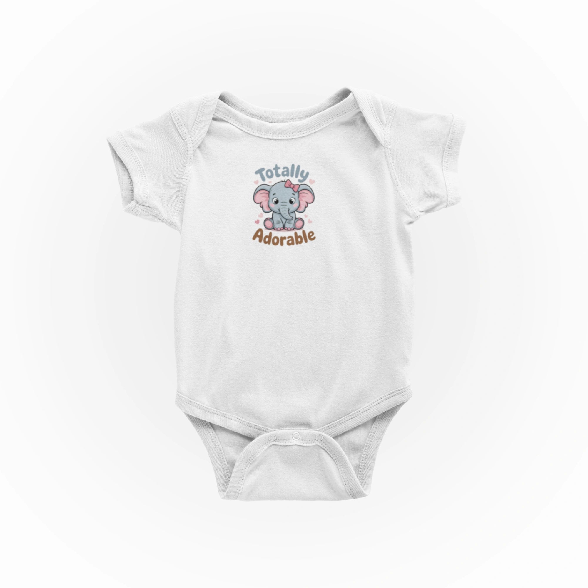 Totally Adorable Tasarımlı Bebek Zıbını - Çıtçıtlı Baskılı Tulum