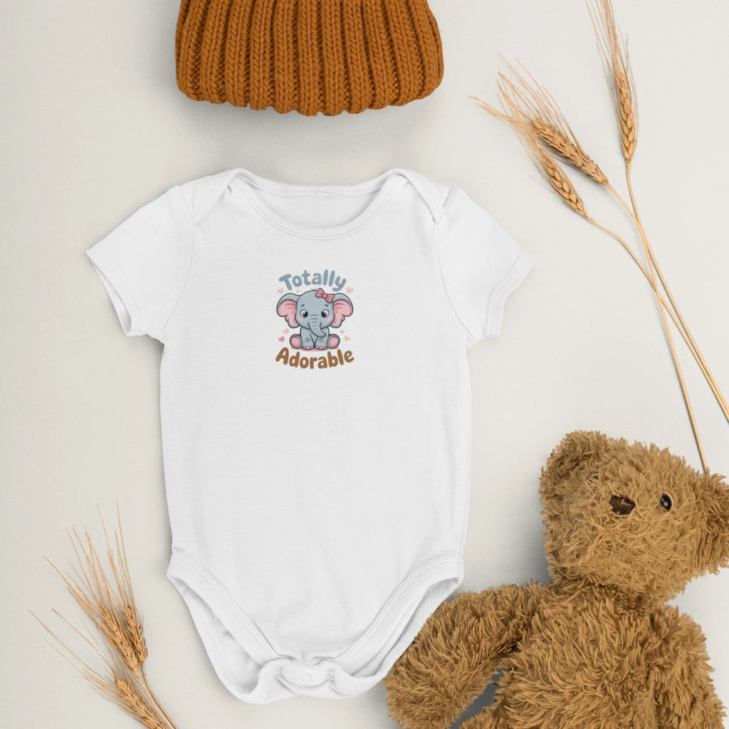 Totally Adorable Tasarımlı Bebek Zıbını - Çıtçıtlı Baskılı Tulum