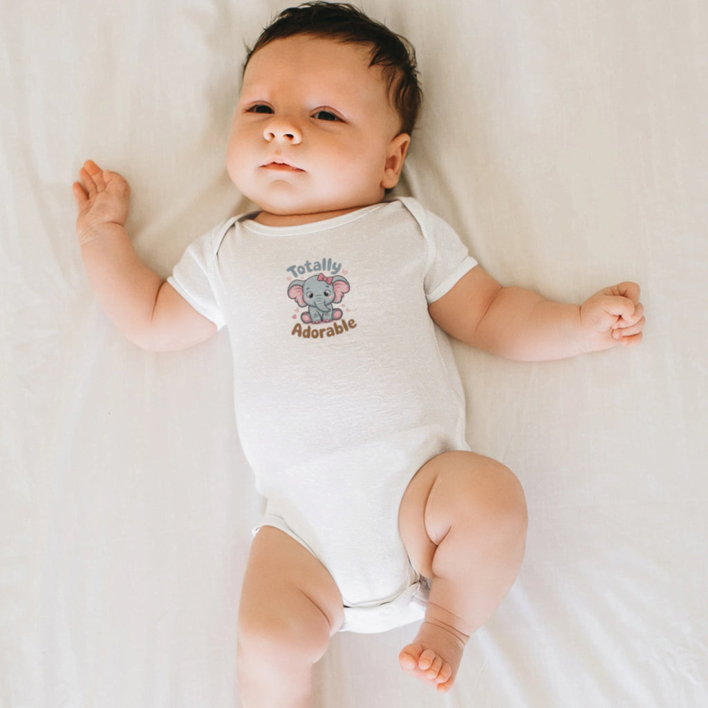 Totally Adorable Tasarımlı Bebek Zıbını - Çıtçıtlı Baskılı Tulum