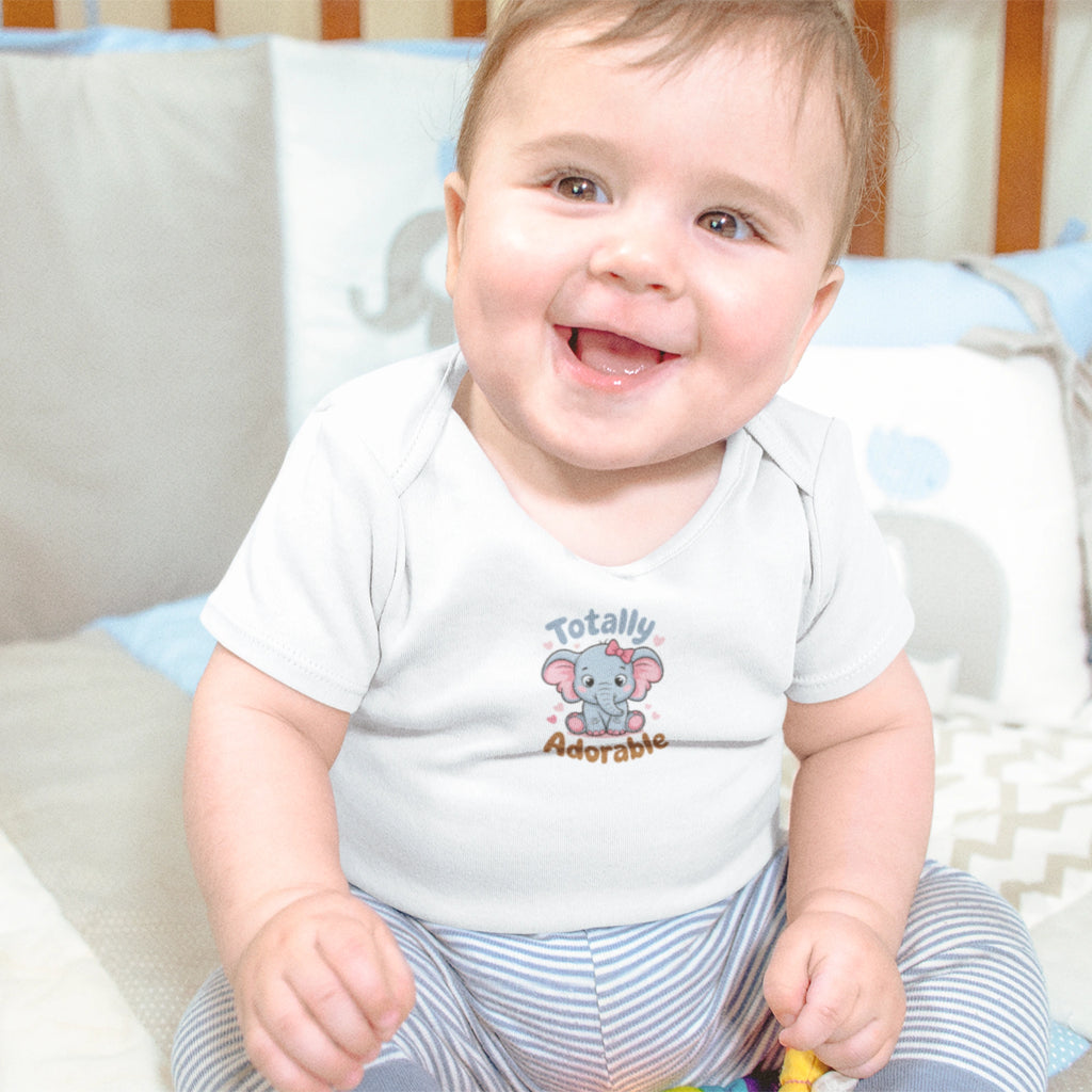 Totally Adorable Tasarımlı Bebek Zıbını - Çıtçıtlı Baskılı Tulum