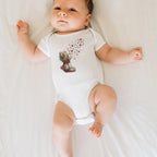 Yılbaşı Temalı Teddy Bear Bebek Zıbını, Baskılı Çıtçıtlı Tulum